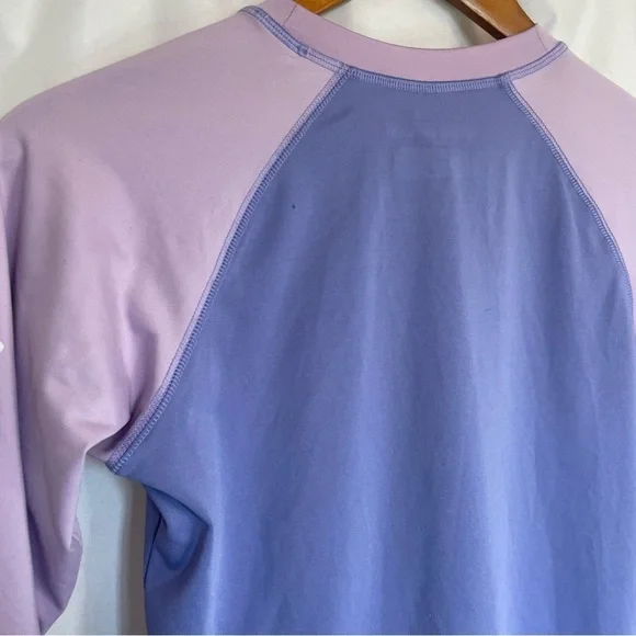 COLUMBIA Girls Two Toned Purple Long Sleeve Omni Shade Shirt Size 10 - Picture 8 of 8